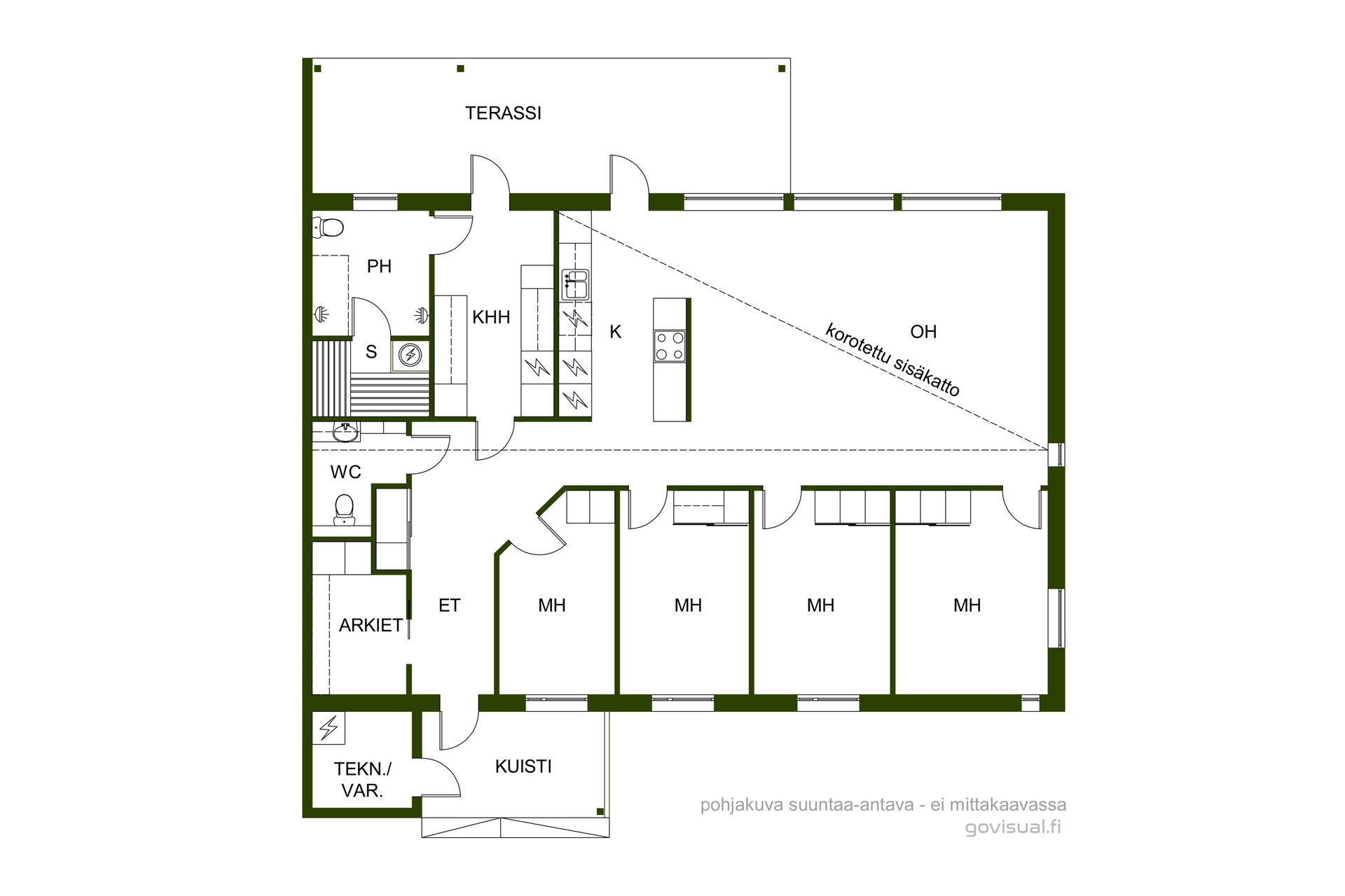 5h, k, khh, kph, s, wc, terassi, var