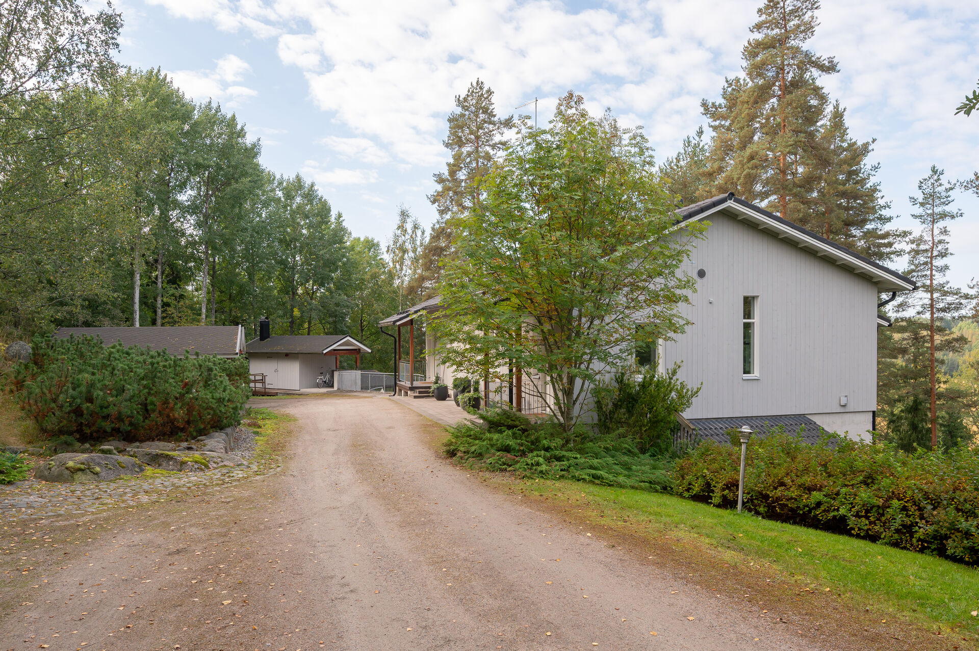 4h, k, kirj, aula, khh, kph x2, wc x2 , var + ak + pihasauna