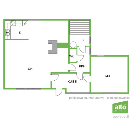Mökki tai huvila, Mäntyharju, Pertunmaa, Kärpäläntie 185b, 2h, kk, s, pkh, wc, kuisti, 61,00m², 97 000,00 €