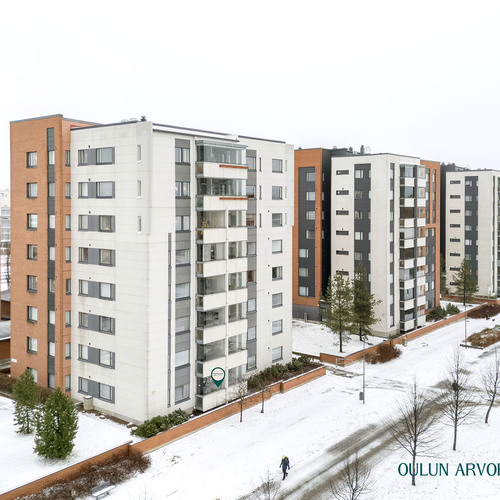 Kerrostalo, Rautatienkatu 42, Oulu, Etu-Lyötty, 3h,k,kph,s,lasitettu terassi, 76 m², 208 000 €