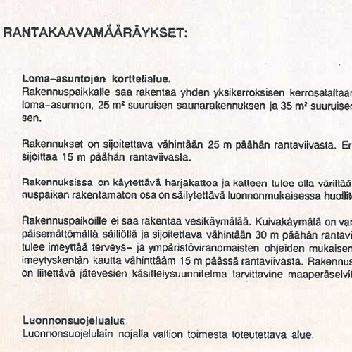 Kaavamääräykset