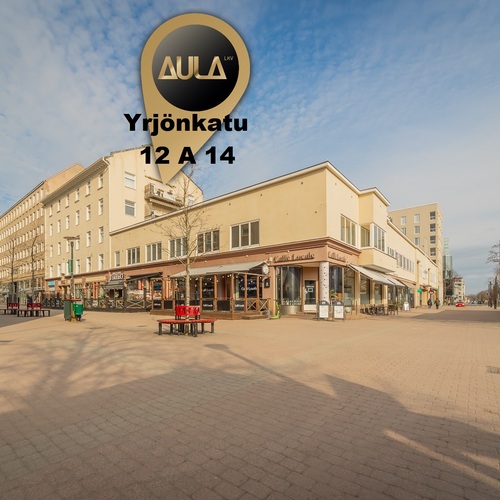 Päätyhuoneisto jossa on eteläparveke