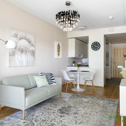 Kerrostalo, Rautatienkatu 17, Oulu, Keskusta, 2h+kt+vh+lasitettu parveke, 46 m², 170 000 €