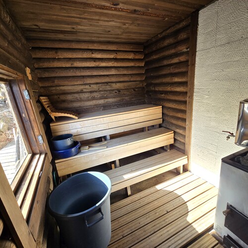 Rantasaunan sauna.