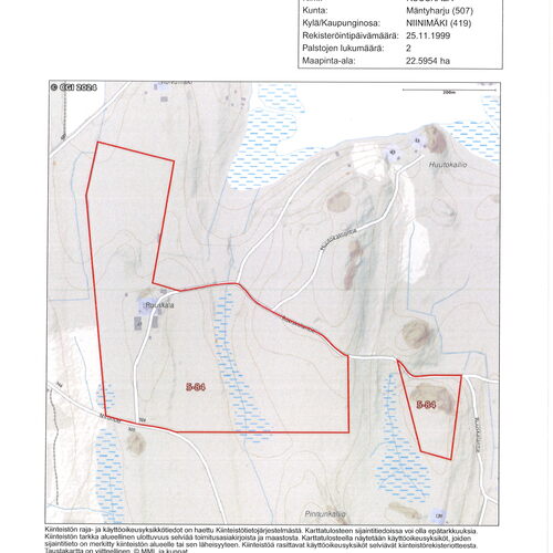 Metsätila, Mäntyharju, Ruuskalantie 25, Metsätila n. 20,60 ha, 122 000,00 €