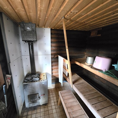Sauna, puukiuas.