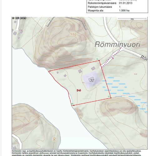 kiinteistö kartalla