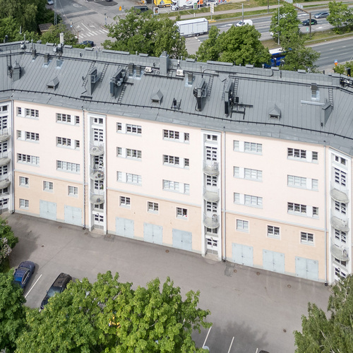Ilmakuva sisäpihan puolelta