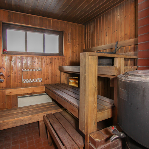 pihasaunassa Aito-kiuas