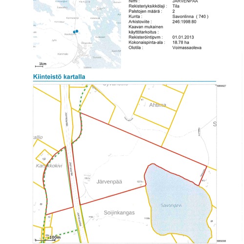 kiinteistökartta Järvenpää