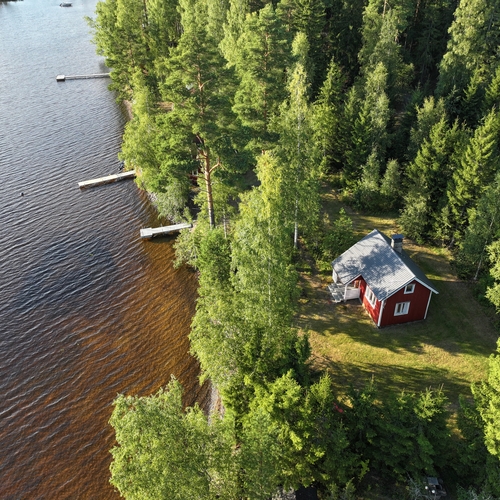 Mökki tai huvila, Harjunlahdentie 49, Hirvensalmi, Merrasmäki, Tupa, makuualkovi, eteinen, kesähuone, kuisti, 30 m², 69 000 €