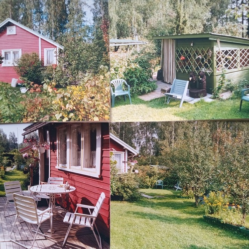 Tässä mökki loistossaan.