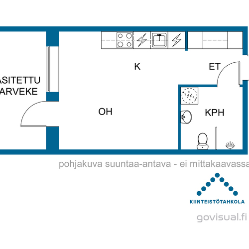 Huoneiston pohjakuva