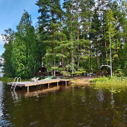 Mökki tai huvila, Kotkatsalontie 36b Kotkatsalonsaari, Hirvensalmi, Tupa, k, 2mh, makuualkovi, varasto, katettu kuisti, 55 m², 94 000 €