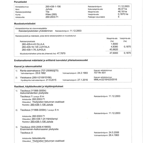 kiinteistörekisteriote s.1