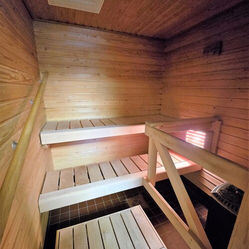 Yhteinen sauna.