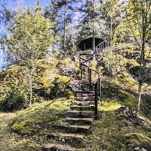 portaat näköalatasanteelle