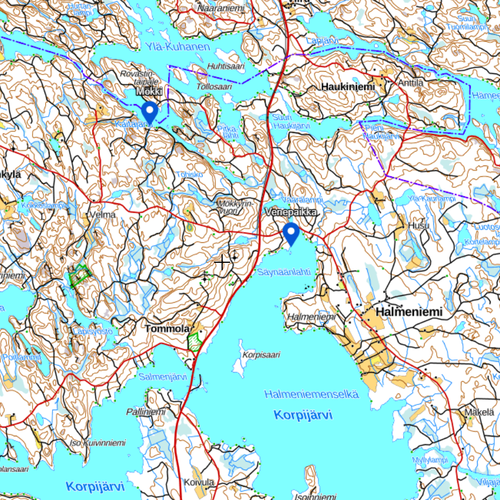 Venepaikka Korpijärvellä