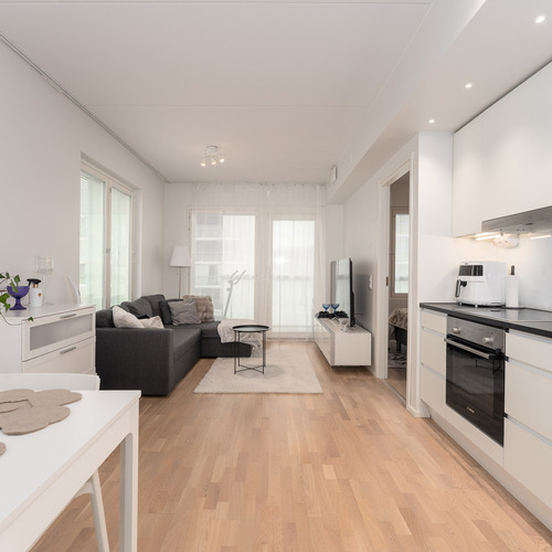 Keittiö ja olohuone