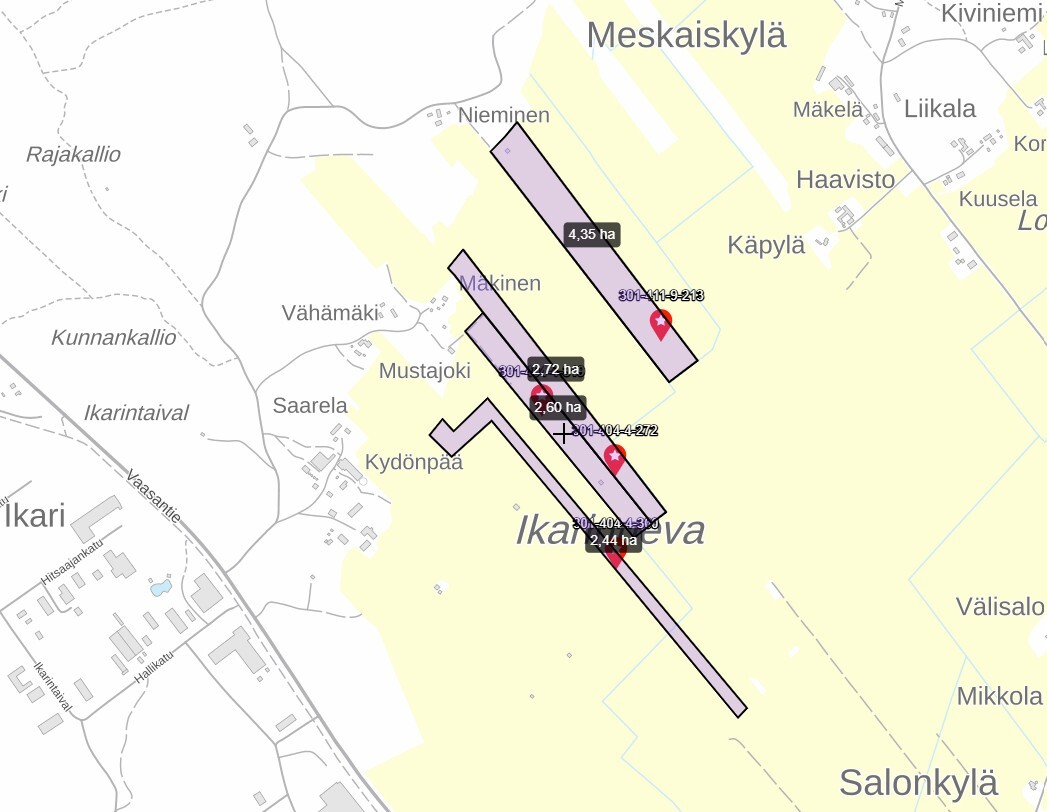 peltoalue, Kyrönpää, Kurikka