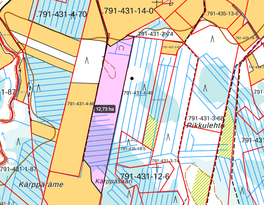Määräala kiinteistöstä Keski-Häkkilä 14-0