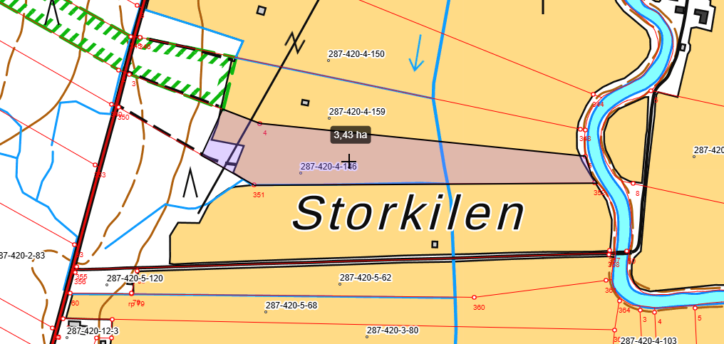 Det outbrutna området / Määräala