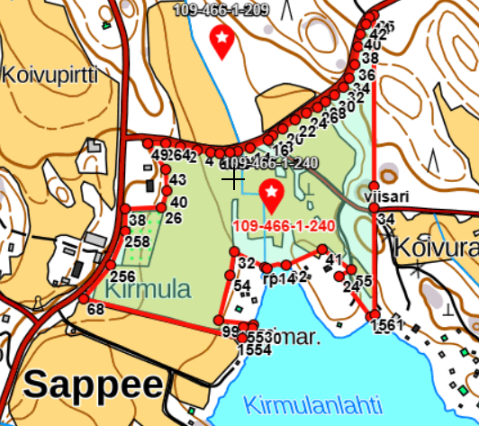 peltoalue, Luopioistentie 1567, Sappee