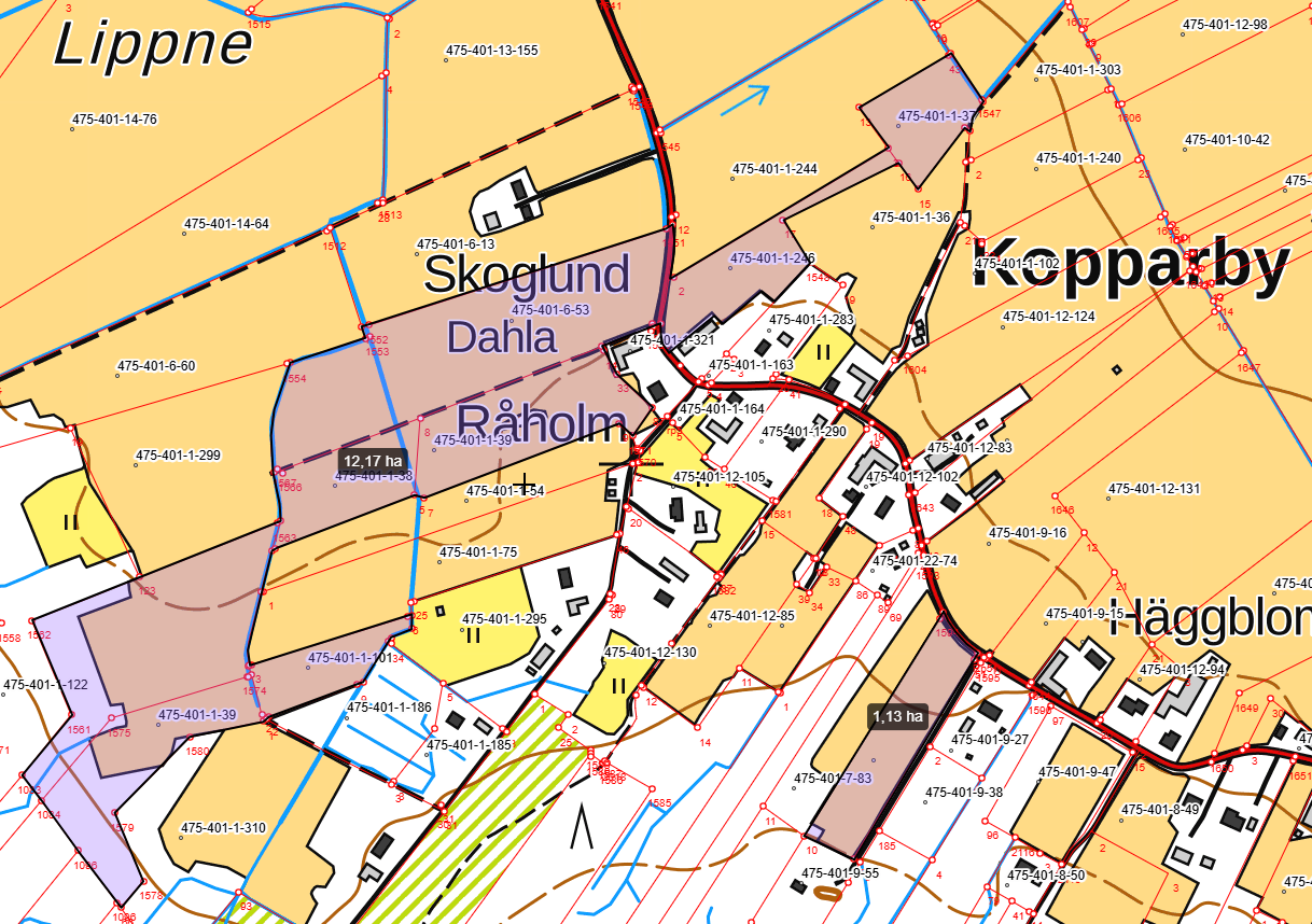 peltoalue, Kopparbyvägen, MALAX