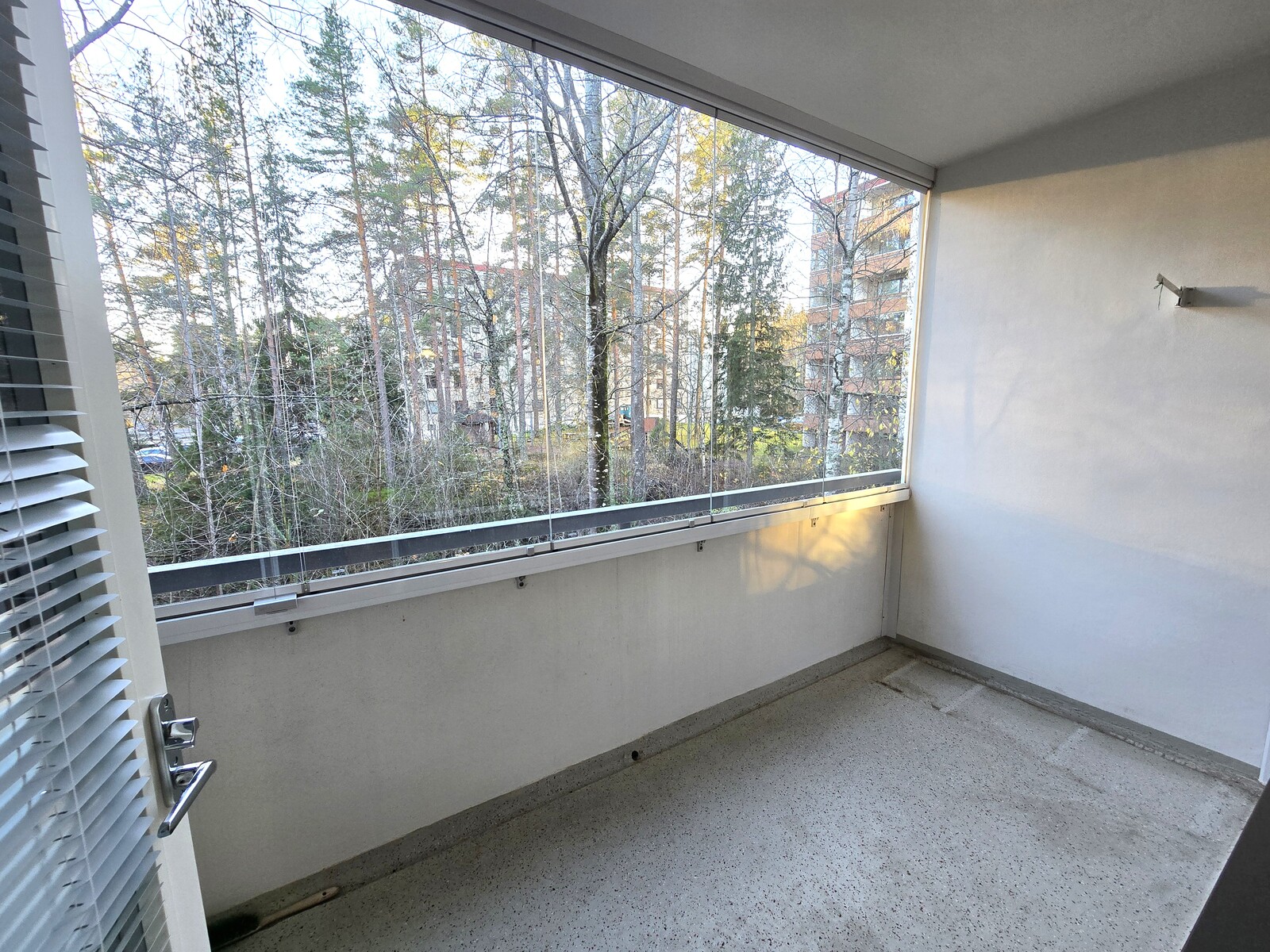 Lasitettu parveke.