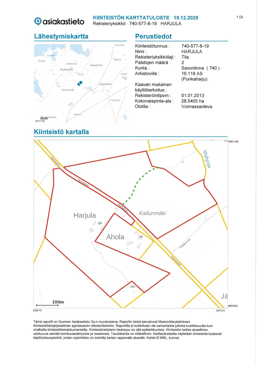 Kiinteistökartta s.1