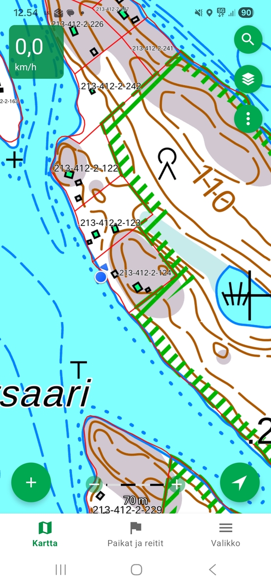 Ympärillä luonnonsuojelualueet.