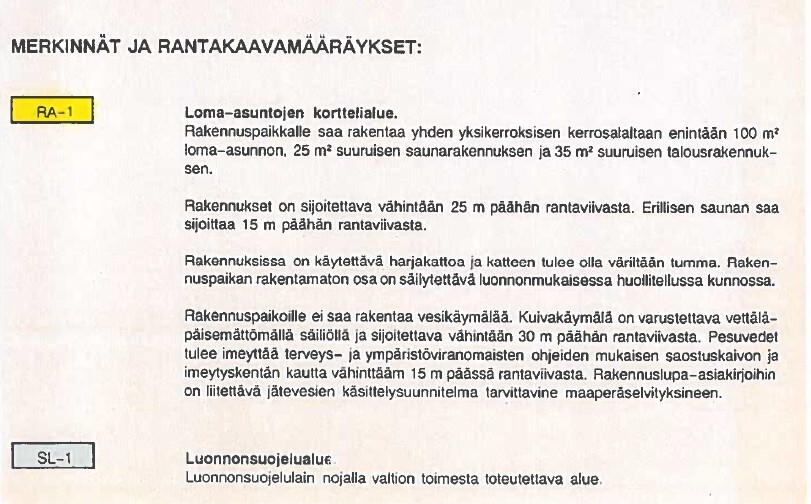 Kaavamääräykset
