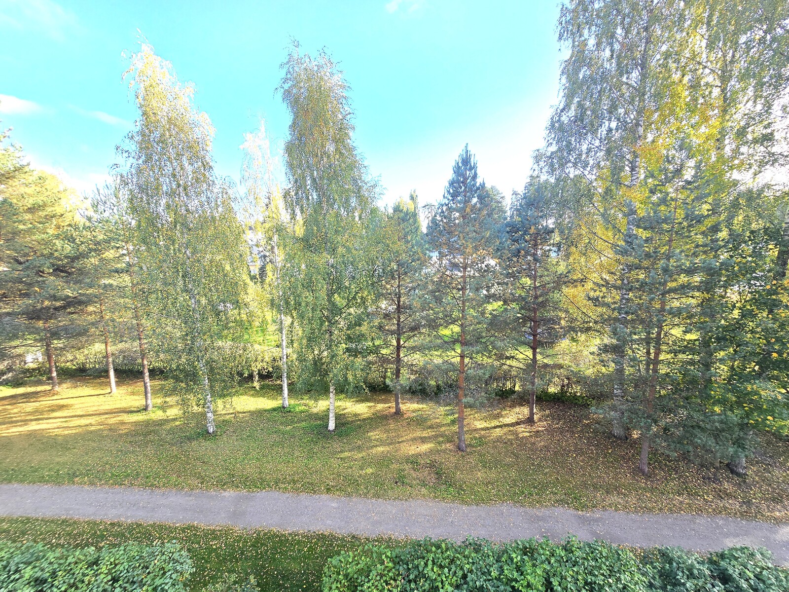 Näkymä parvekkeelta.