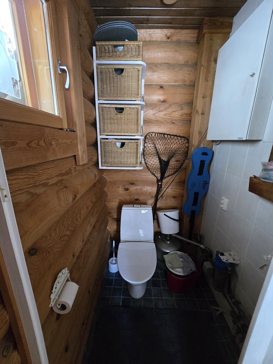 Rantasaunan wc.