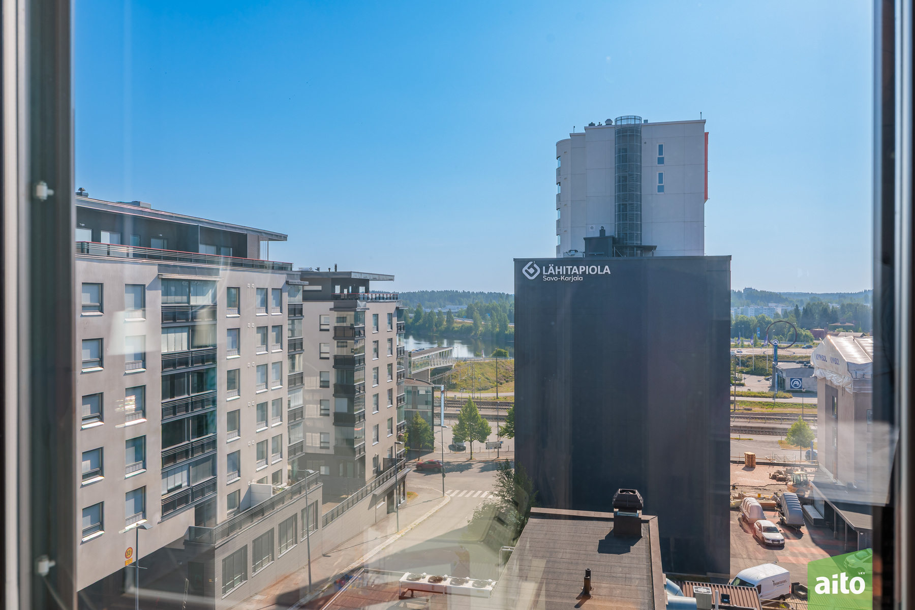 Näkymä keittiöstä.