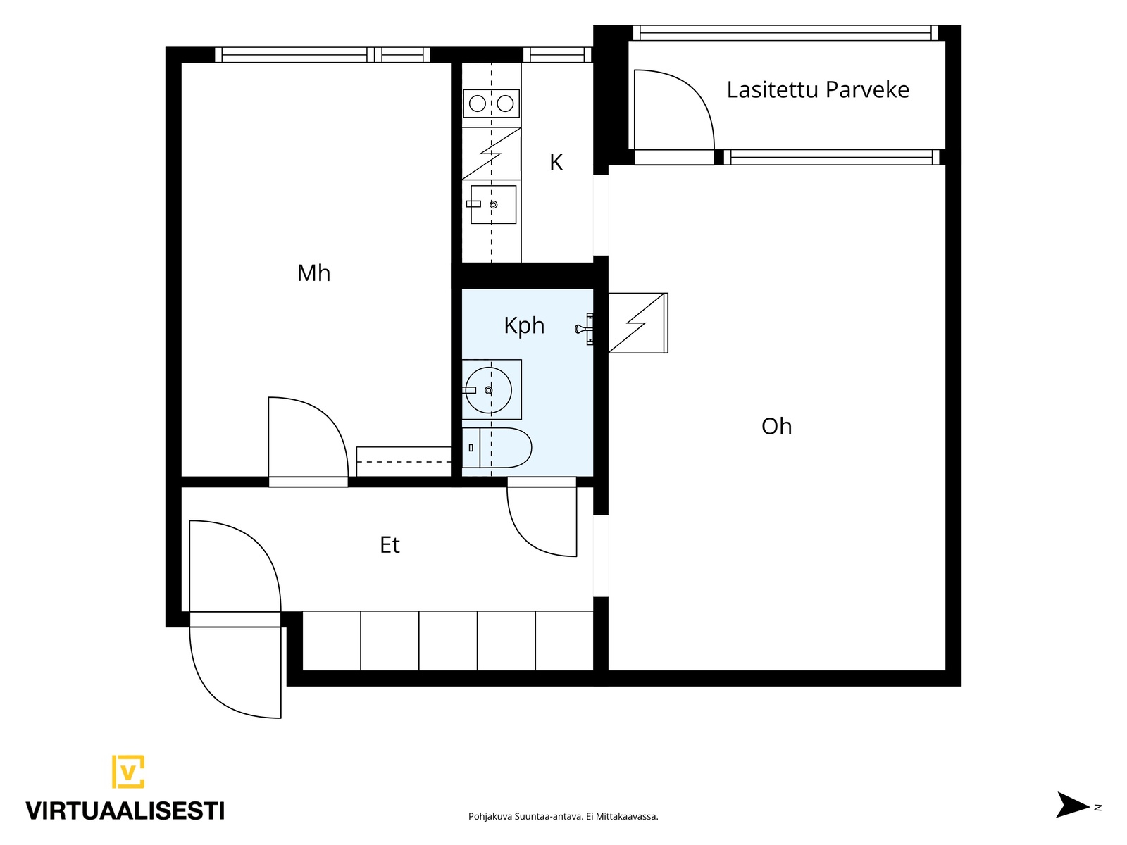 Kerrostalo, Steniuksentie 35, Helsinki, Etelä-Haaga, 2h, kk, kph, las.p, 42 m², 216 000 € 2 3242d782 4cdf 4c81 95b1 7ad9c49cc8a1