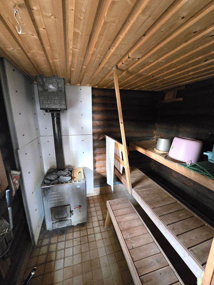 Sauna, puukiuas.