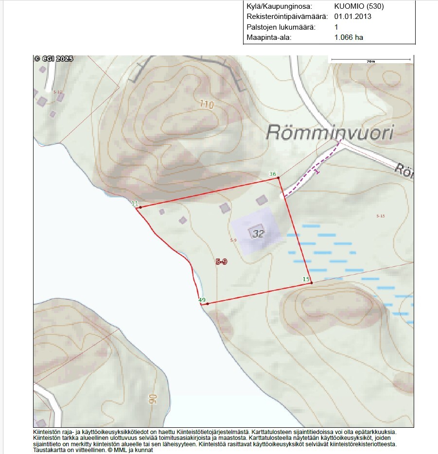 Kiinteistö kartalla