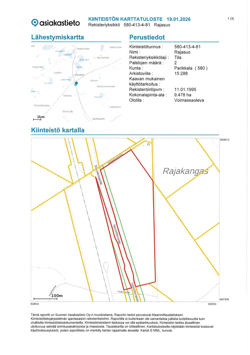 Kiinteistökartta s.1