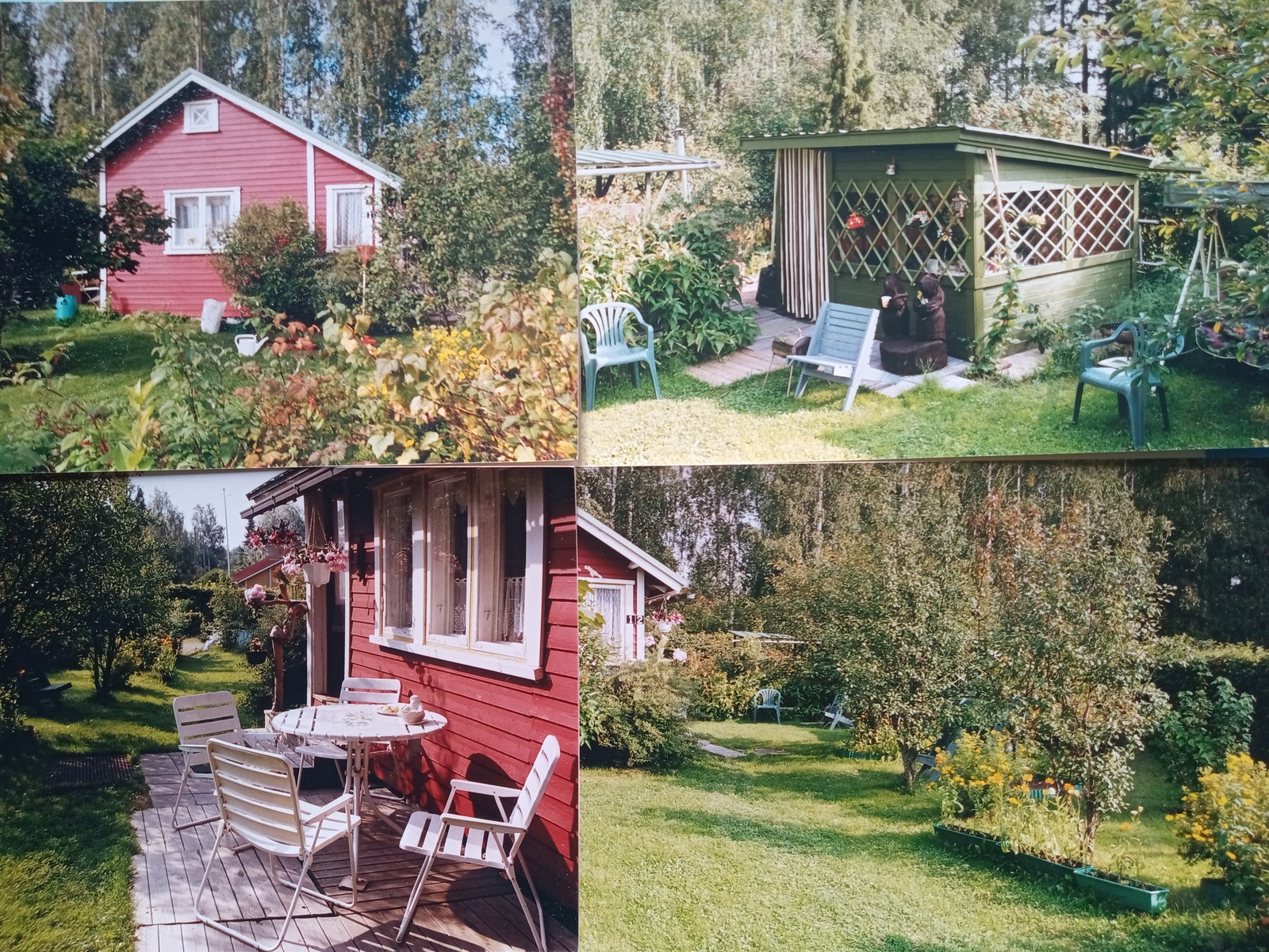 Tässä mökki loistossaan.