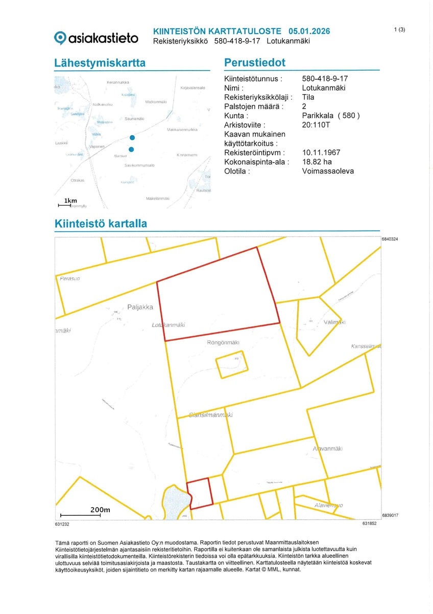 Kiinteistökartta s.1