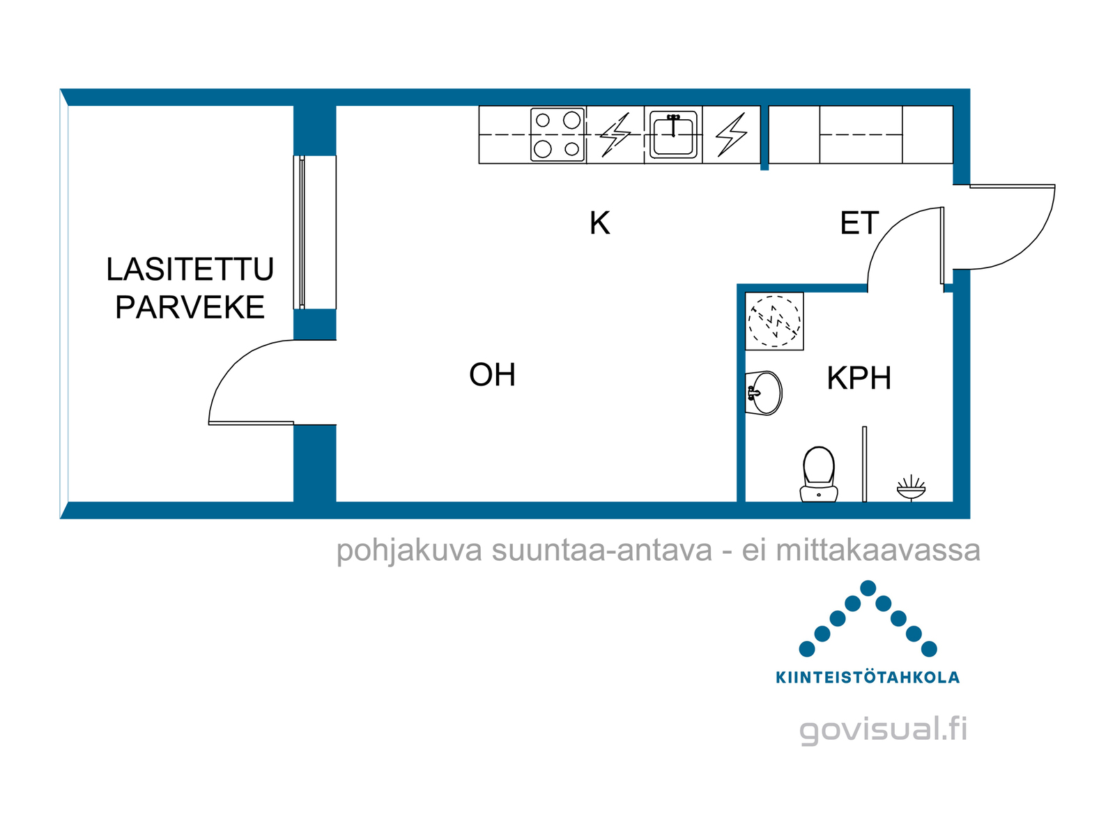 Huoneiston pohjakuva
