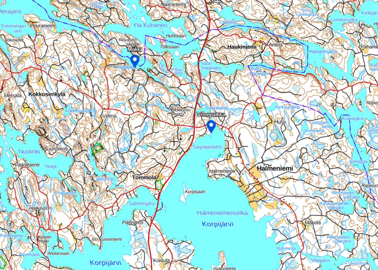 Venepaikka Korpijärvellä