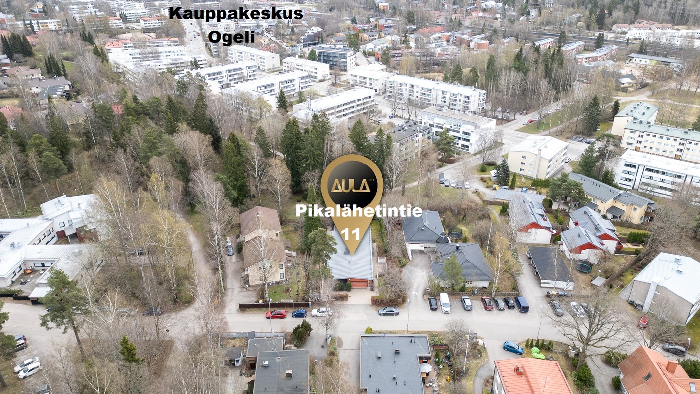 Ogelin ostoskeskus on lähellä