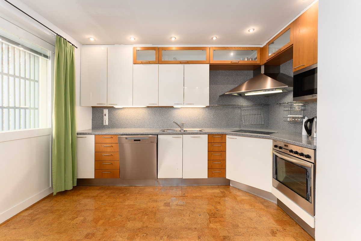 Keittiöstä pääsee suoraan ulos