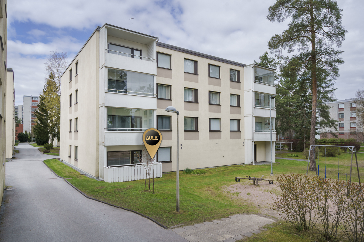 Asunnon ja pation sijainti talossa